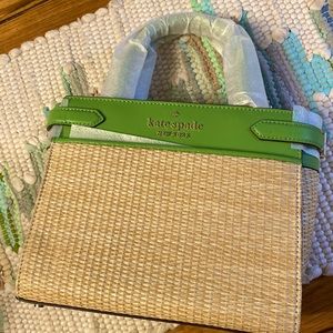 Kate Spade Small Woven Straw Satchel